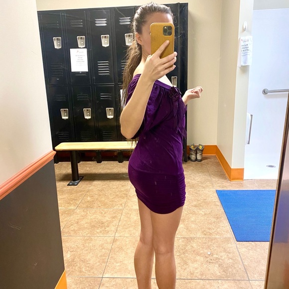 Like-New Sexy Deep Purple Rose Dress 🥀 - Picture 7 of 8